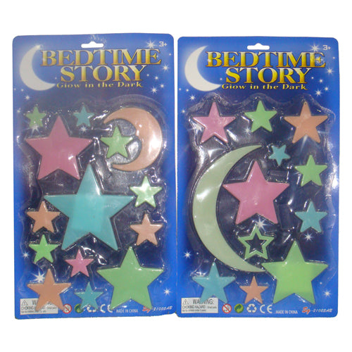 Brilha no escuro define a cor da lua e das estrelas