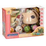 Tray play food tea cakes