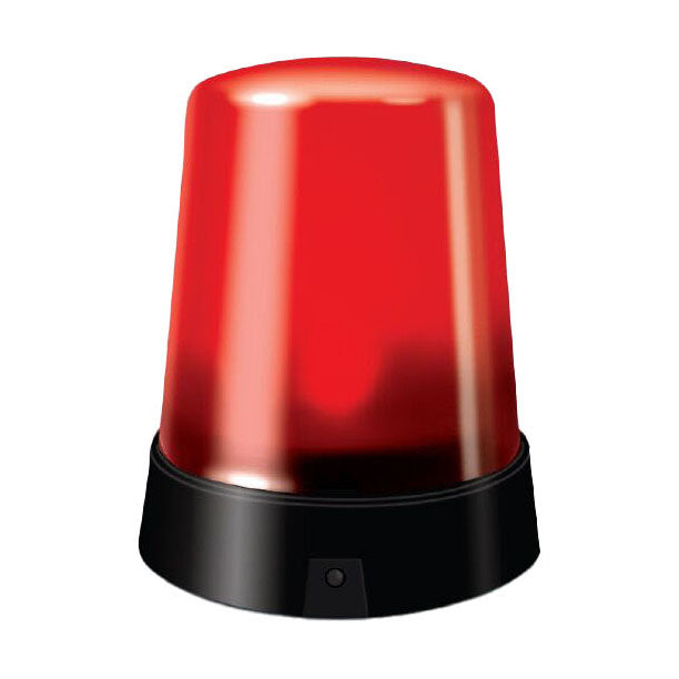 Flashing light red
