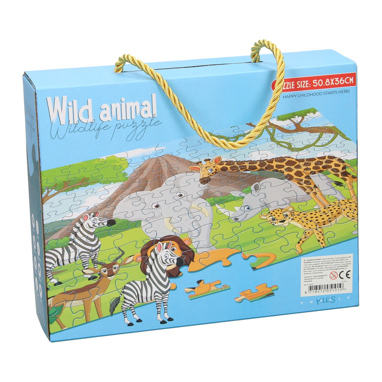 Jigsaw puzzle wild animals, 100 pcs.