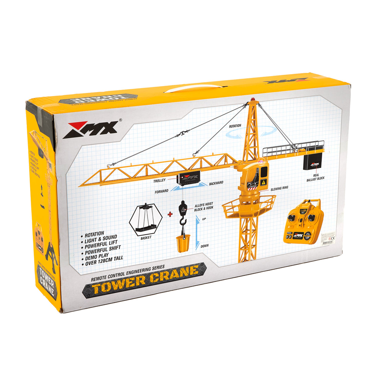 RC kontrolléiert Crane RC, 128cm