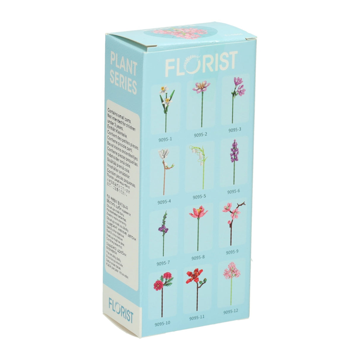 Flower construction set pink - 227 pieces.