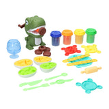 Dino clay set - 4 clay pots - 24 pcs.