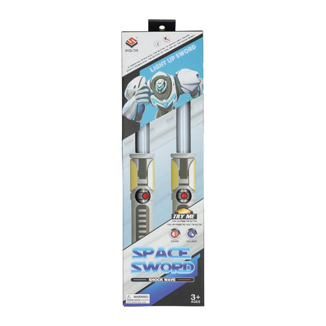 Espada espacial com luz e som - 2 unid.