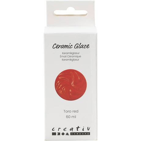 Glazura ceramiczna firmy Creativ 984-1101 c kryjąca toro czerwona - 60ml