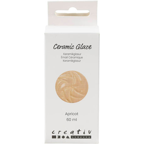 Creativ Company keramična glazura 984-1101 c neprozorna marelica - 60 ml