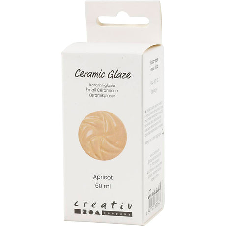 Creativ Company keramična glazura 984-1101 c neprozorna marelica - 60 ml