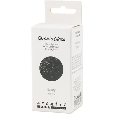 Glazura ceramiczna firmy Creativ 984-1101 c kryjący heban - 60ml