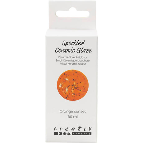 Creativ Company pegasta keramična glazura 999-1060 c neprozorno oranžno sonce - 60 ml