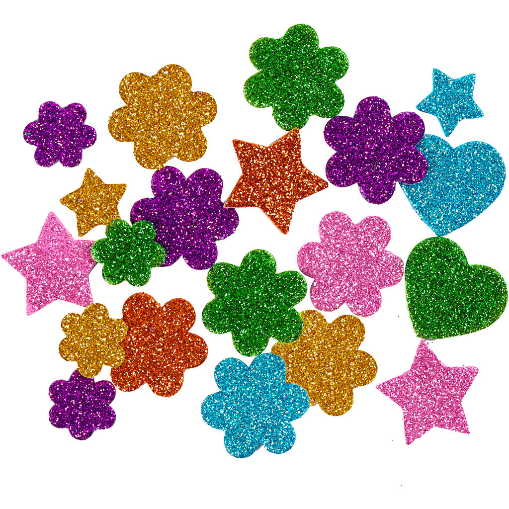 Creativ Firma Schaumformen Glitter, 100 Stéck.