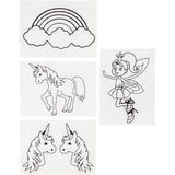 Cuideachta cruthaitheach https: www.cchobby.nl sheets-shrink-foil-with-motifs-unicorn-sheet-10-5x14-5-cm-thickness-0-3-mm-matt-transparent-4-sheet-1-box