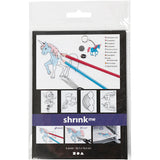 Cuideachta cruthaitheach https: www.cchobby.nl sheets-shrink-foil-with-motifs-unicorn-sheet-10-5x14-5-cm-thickness-0-3-mm-matt-transparent-4-sheet-1-box