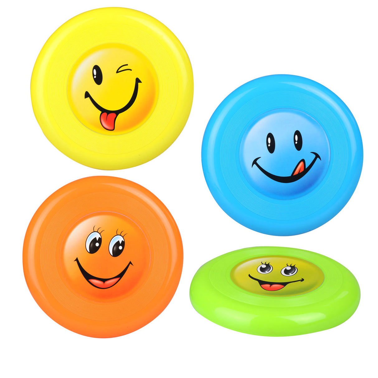 Frisbee with smiley face