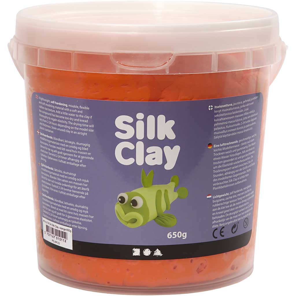 Silk clay ®, orange, 650 gr 1 bucket