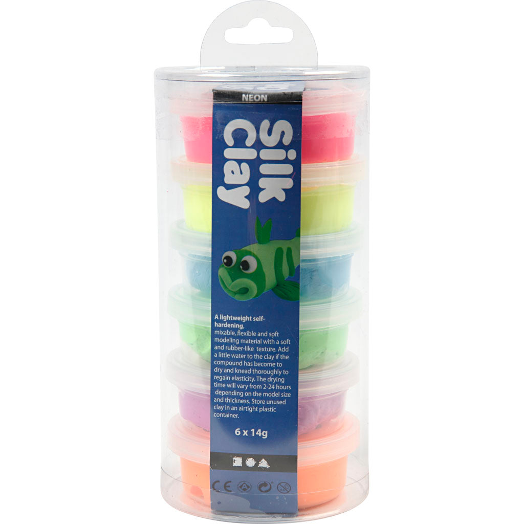 Silk clay https: www.cchobby.nl silk-clayr-neon-colours-6x14-gr-1-doos