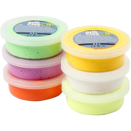 Creativ Company Silk Clay spring colours, 6x14g.
