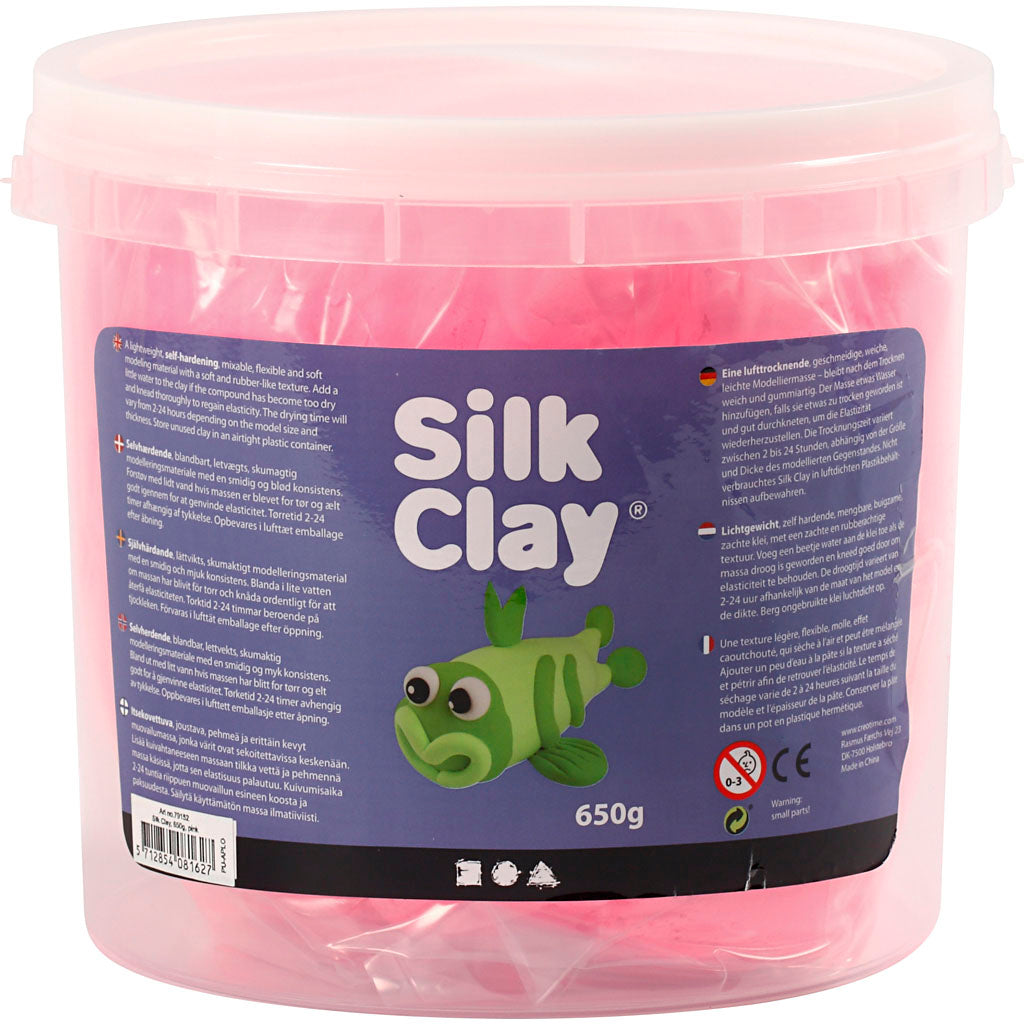 Silk clay ®, pink, 650 gr 1 bucket