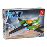 Building set titan heroes - space green, 51 pcs.