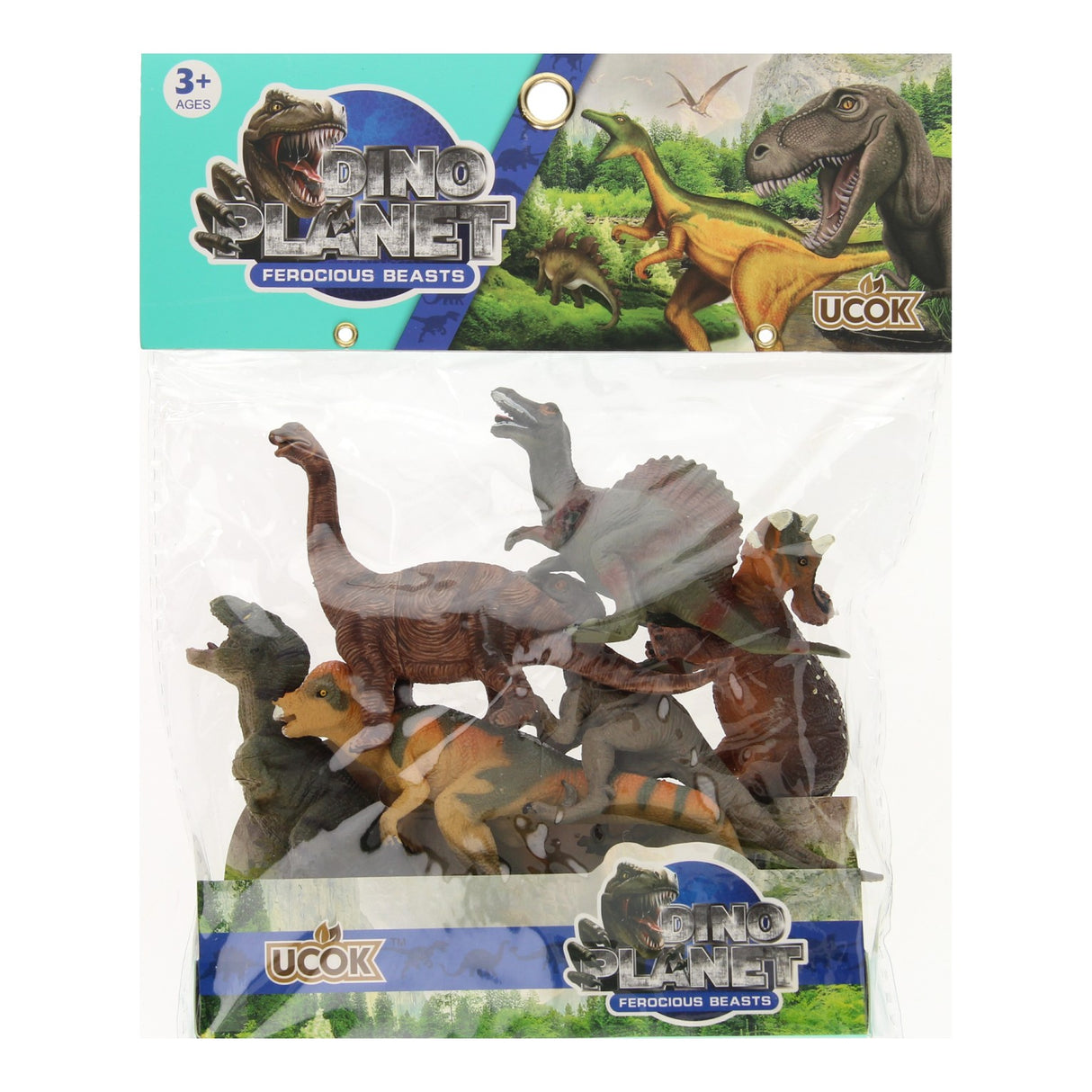Dinosaur deluxe playset, 6 pcs.