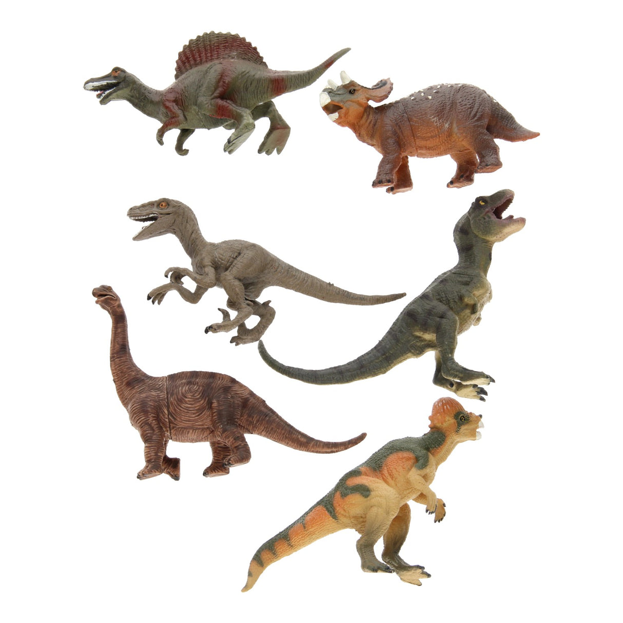 Dinosaurus Luxus Play Set, 6st.