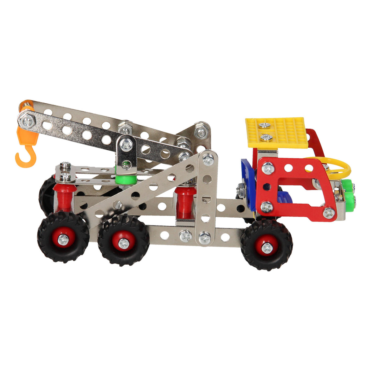 Metal tow truck construction set, 127 pcs.