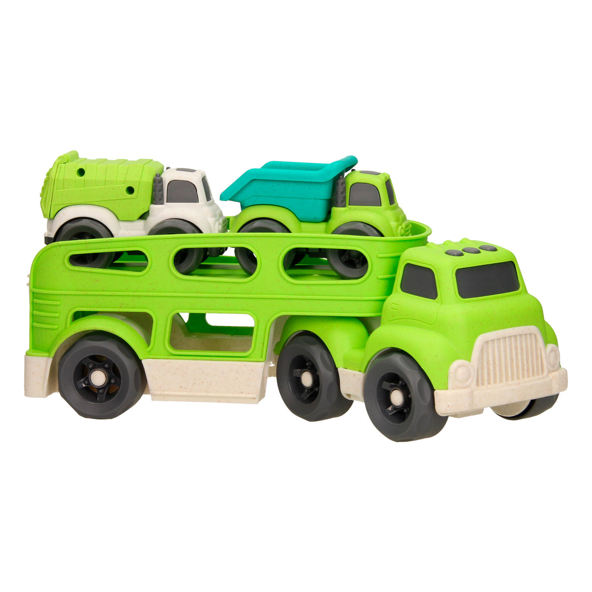 Lobbes toys BV car transporter recycle - green