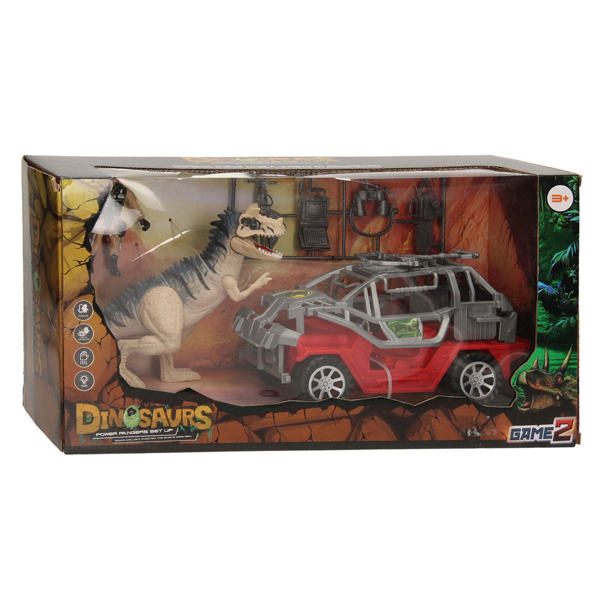 Dinozaur Play Set Red