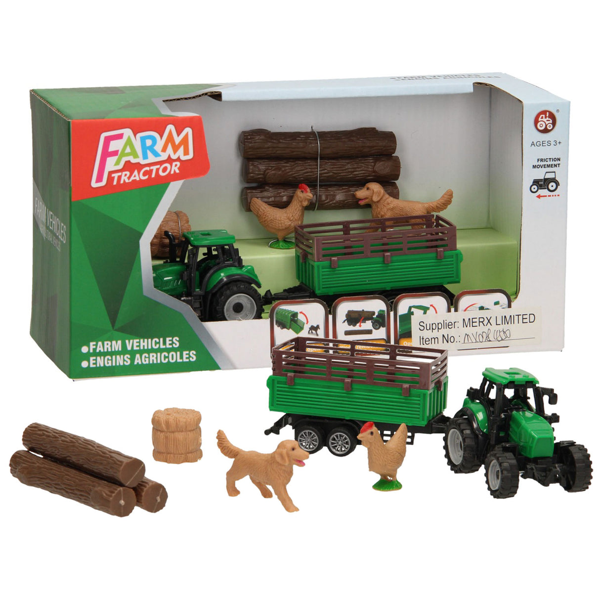 Tractor con accesorios - set 3