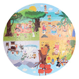 Round puzzle in storage box - four seasons, 150 pcs.