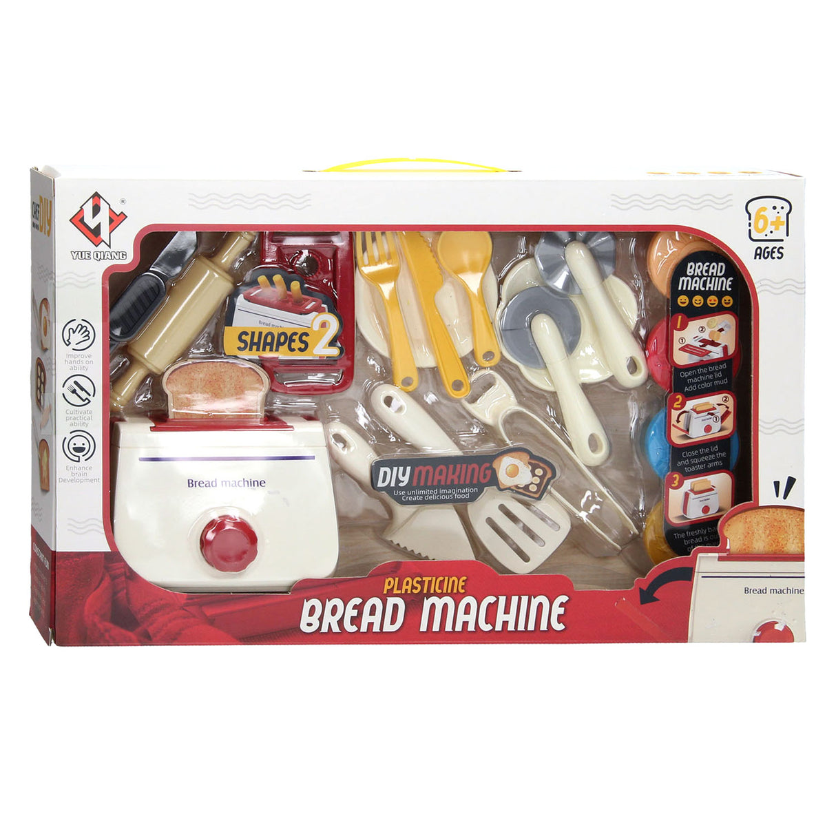 Clay toaster with accessories - 4 clay pots