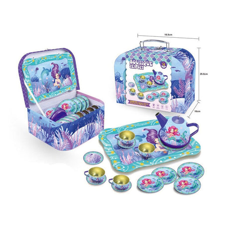 Lobbes speelgoed bv mermaid theeservies in picknickkoffer