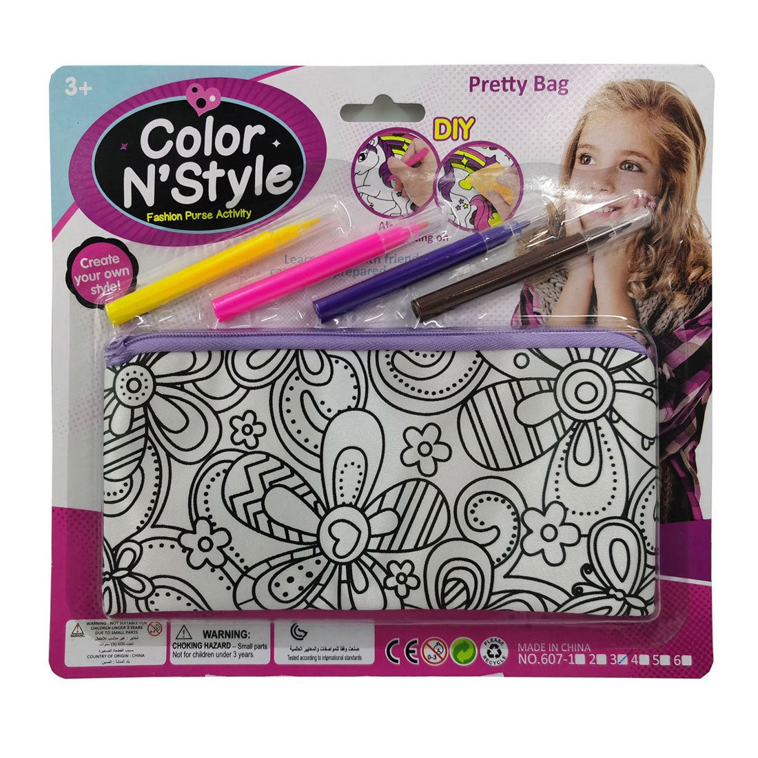 Diy etui inkleuren