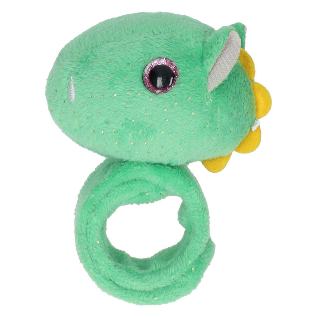 Bracelet pliant en peluche dino