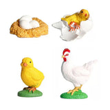 Cycplus life cycle rooster play figures set