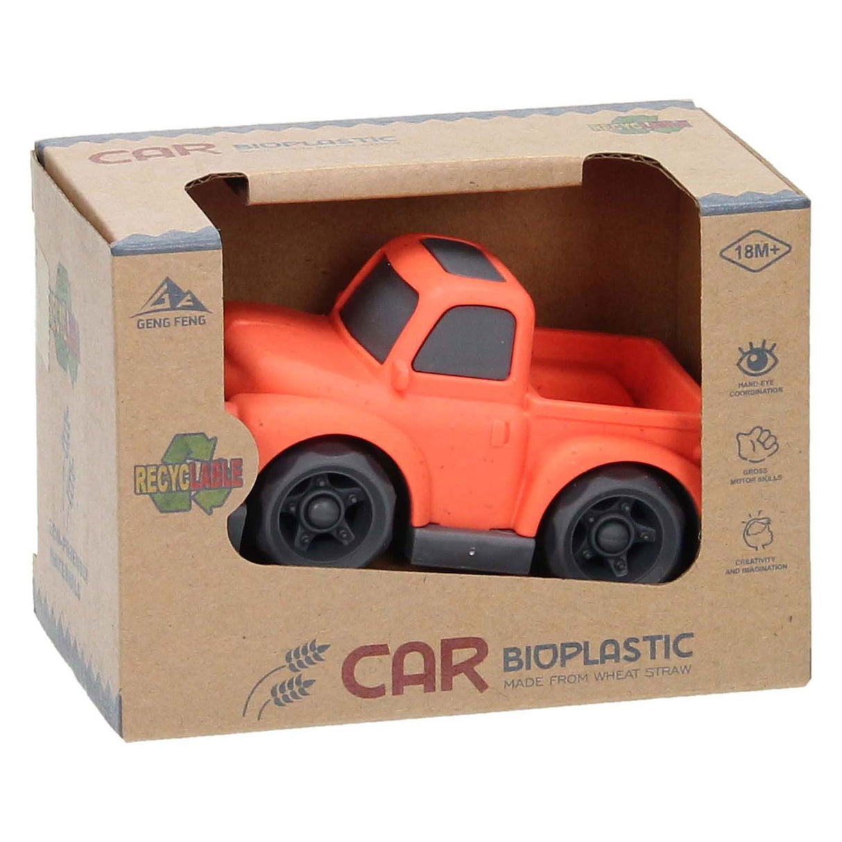Lobbes bio-plastic auto met laadbak