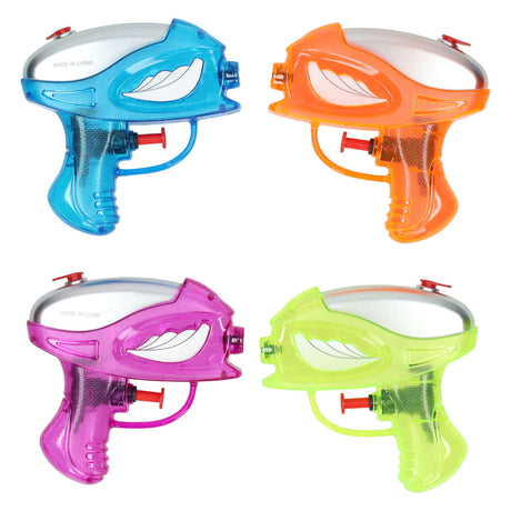 Transparent water pistols, 4 pcs.