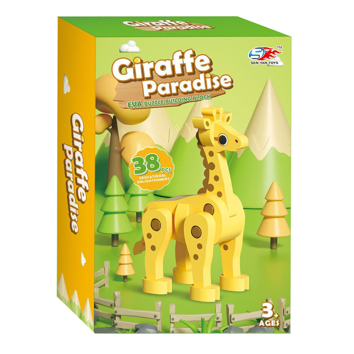 Foam building set 3D giraffe