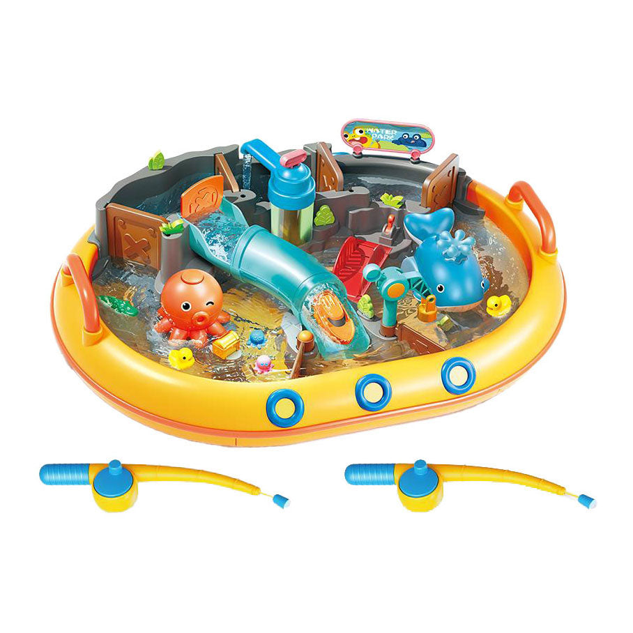 Water park set with 2 fishing rods