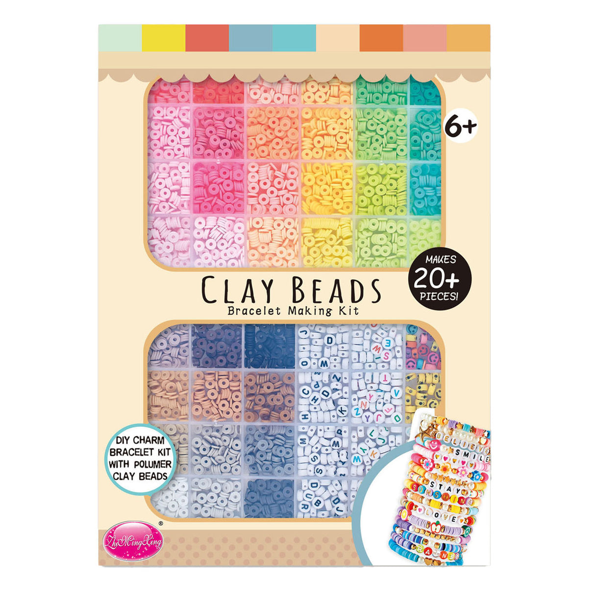Polymer beads color and gray tones