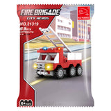 Bouwset brandweer ladderwagen - 63dlg.