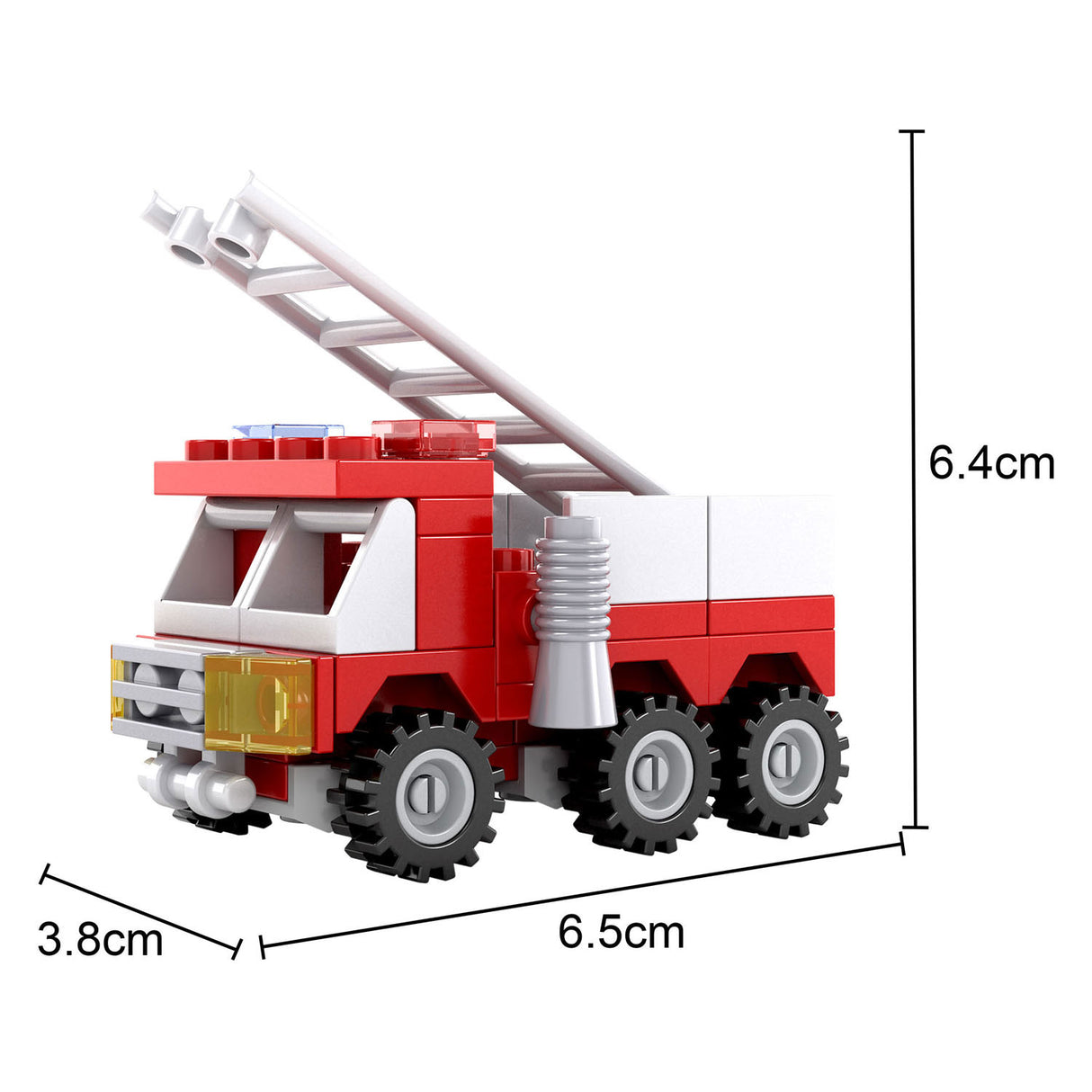 Bouwset brandweer ladderwagen - 63dlg.