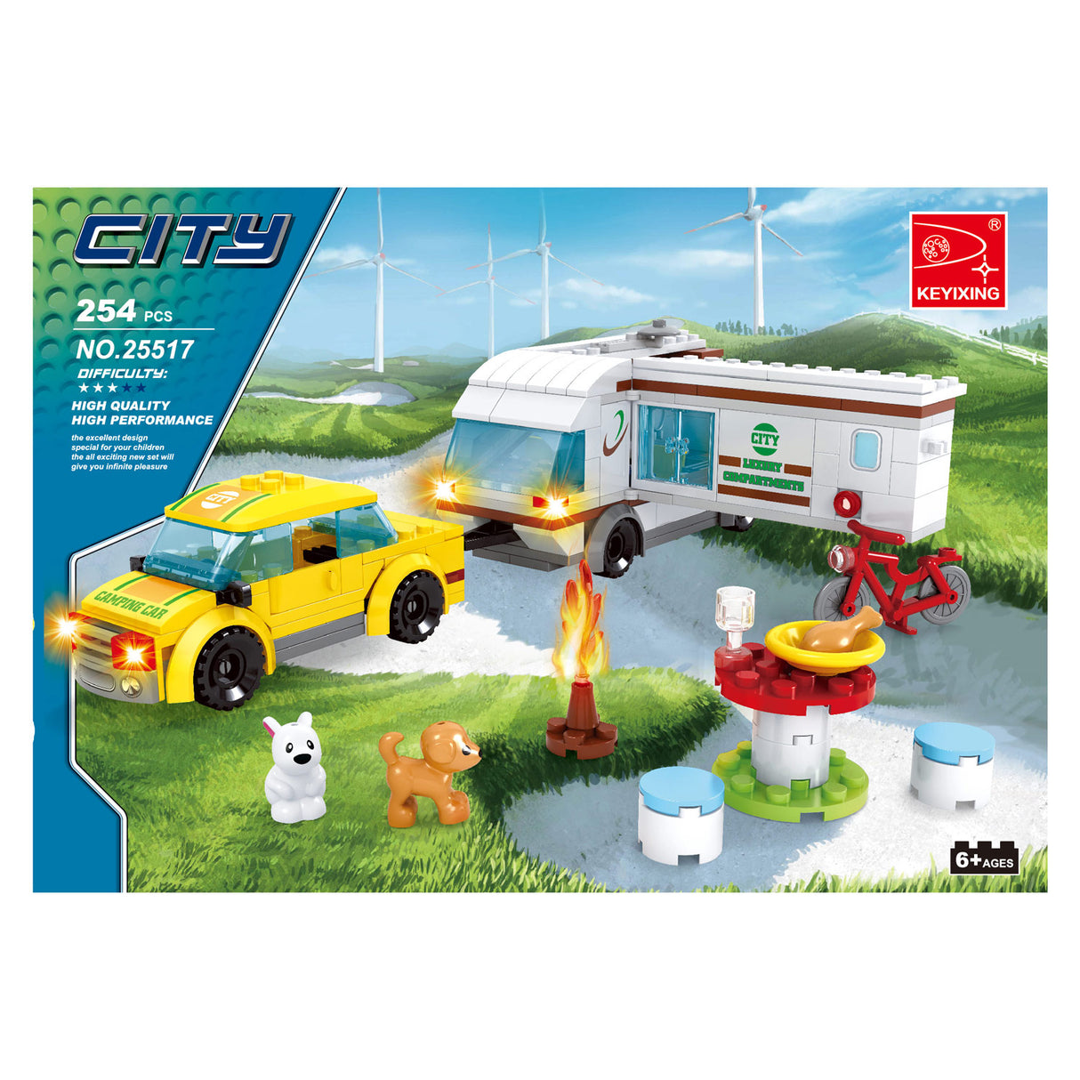 Construction set camping set - 254 pieces.