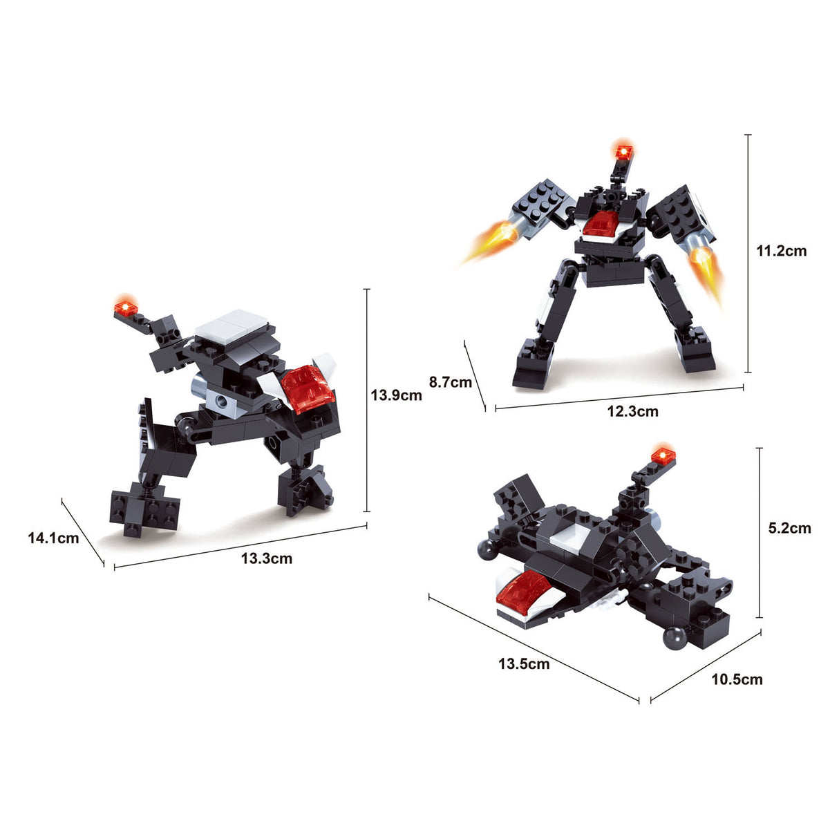 Titans robot bouwblokjes bouwset 3-in-1