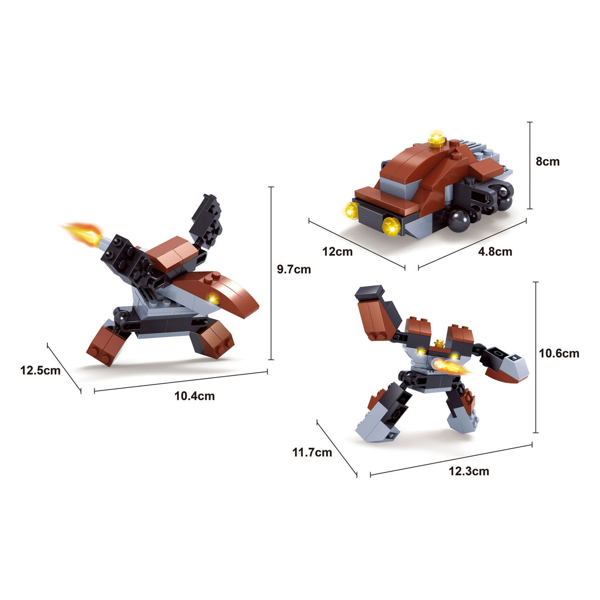 Gradbeni bloki Titans Robot Building Set 3 v 1