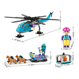 Construction set polar mission heli dog sled - 248 pcs.