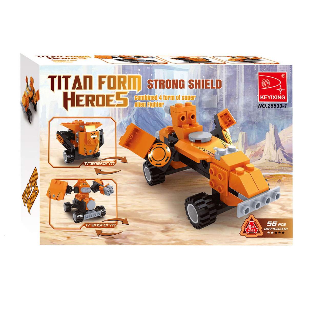 Conjunto de construcción Titan Vehicles 3in1