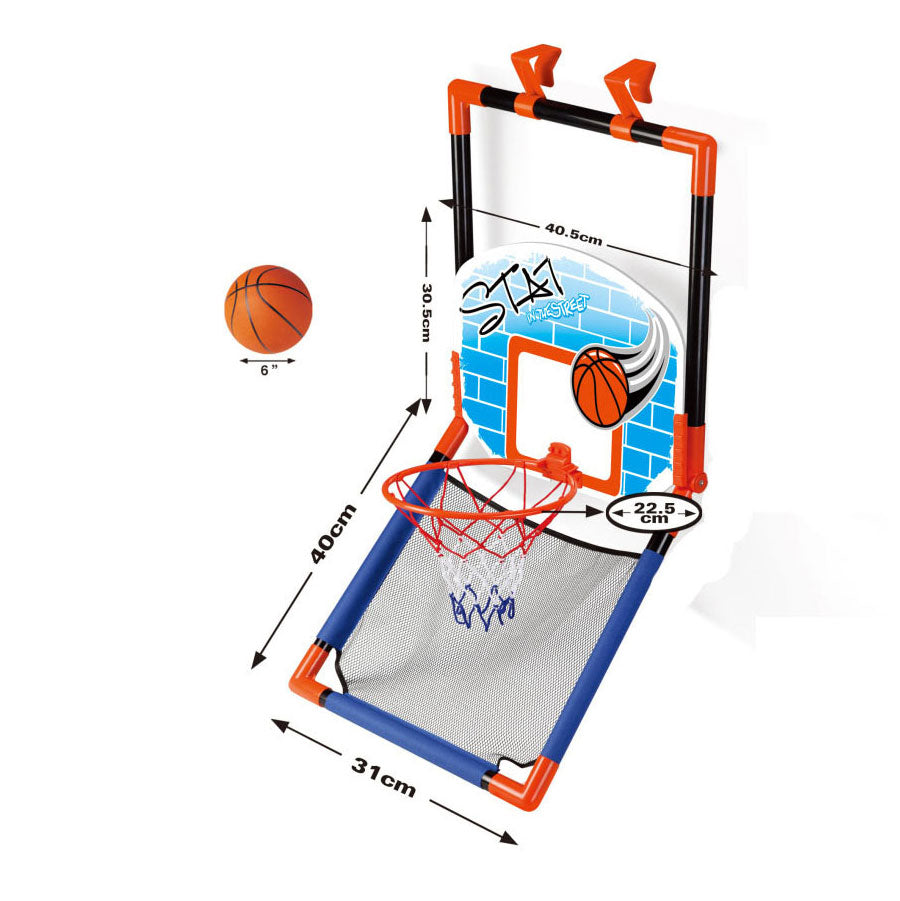 Basketball backboard door hanger standing