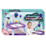 Purple drawing projection table