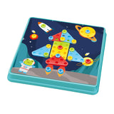 Screw set 8 plates blue, 123 pcs.