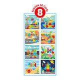 Screw set 8 plates blue, 123 pcs.